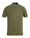 Drumohr Man Sweater Green Size 48 Cotton