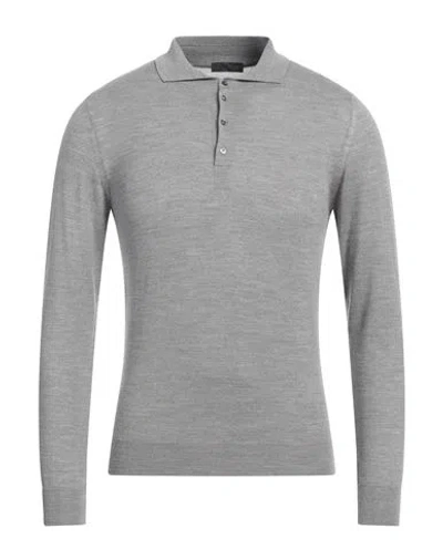 Drumohr Man Sweater Grey Size 36 Super 140s Wool