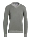 Drumohr Man Sweater Grey Size 40 Cotton In Gray