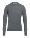Drumohr Man Sweater Grey Size 38 Merino Wool