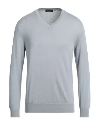 Drumohr Man Sweater Grey Size 42 Cotton