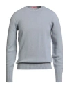 Drumohr Man Sweater Grey Size 44 Lambswool In Gray