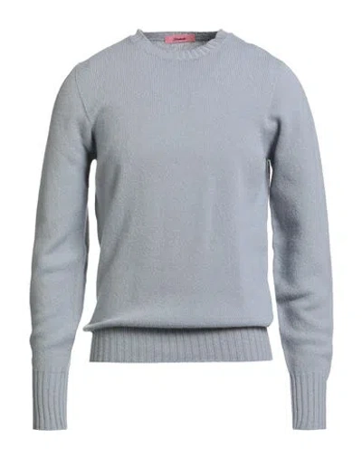 Drumohr Man Sweater Grey Size 44 Lambswool In Gray