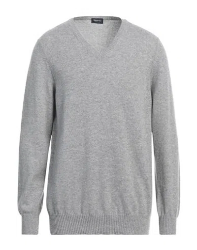 Drumohr Man Sweater Grey Size 46 Cashmere