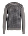 Drumohr Man Sweater Grey Size 46 Cashmere In Gray