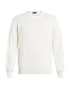 Drumohr Man Sweater Ivory Size 44 Super 140s Wool In White