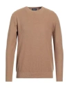 Drumohr Man Sweater Khaki Size 40 Cotton In Beige