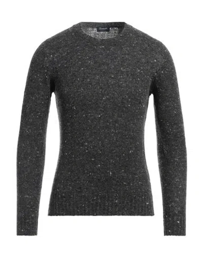 Drumohr Man Sweater Lead Size 42 Virgin Wool, Cashmere, Polyamide In Grey