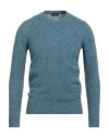 Drumohr Man Sweater Light Blue Size 38 Virgin Wool, Cashmere, Polyamide