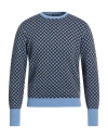 Drumohr Man Sweater Light Blue Size 44 Cashmere