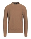 Drumohr Man Sweater Light Brown Size 42 Cotton In Beige