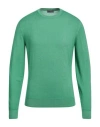 Drumohr Man Sweater Light Green Size 38 Super 140s Wool