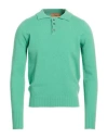 Drumohr Man Sweater Light Green Size 44 Lambswool