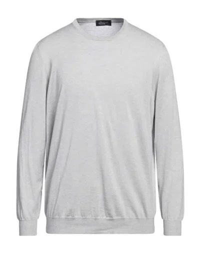 Drumohr Man Sweater Light Grey Size 44 Cotton, Cashmere