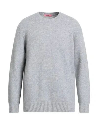 Drumohr Man Sweater Light Grey Size 48 Lambswool In Gray