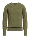 Drumohr Man Sweater Lime Green Size 48 Lambswool