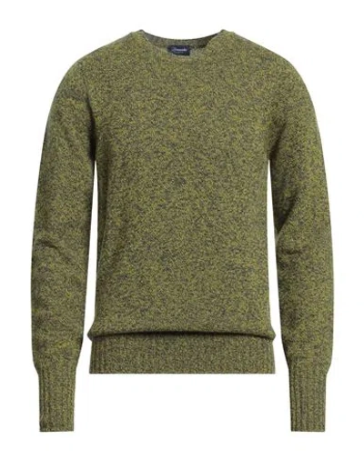 Drumohr Man Sweater Lime Green Size 48 Lambswool