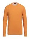 Drumohr Man Sweater Ocher Size 44 Lambswool In Yellow