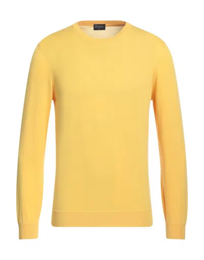 DRUMOHR DRUMOHR MAN SWEATER MARIGOLD SIZE 38 COTTON