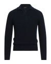 Drumohr Man Sweater Midnight Blue Size 36 Lambswool