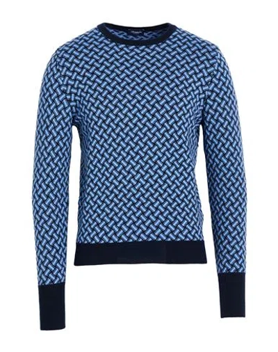 Drumohr Man Sweater Midnight Blue Size 38 Cashmere