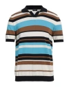Drumohr Man Sweater Midnight Blue Size 42 Cotton In Multi