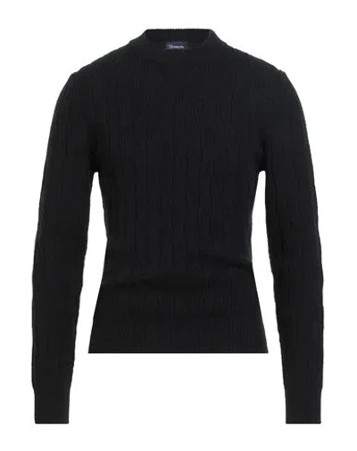 Drumohr Man Sweater Midnight Blue Size 42 Lambswool