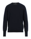 Drumohr Man Sweater Midnight Blue Size 44 Cashmere