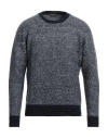 Drumohr Man Sweater Midnight Blue Size 48 Lambswool