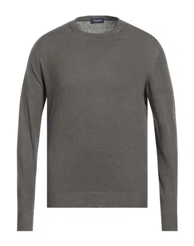 DRUMOHR DRUMOHR MAN SWEATER MILITARY GREEN SIZE 46 LINEN, POLYESTER