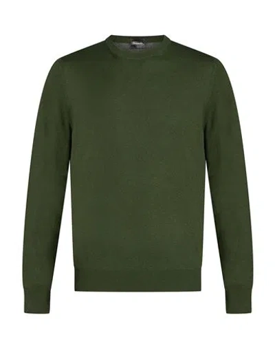 Drumohr Man Sweater Military Green Size 38 Cashmere