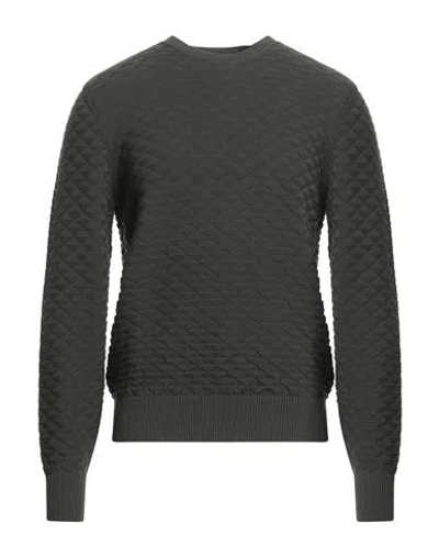Drumohr Man Sweater Military Green Size 42 Cotton
