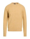 Drumohr Man Sweater Mustard Size 38 Cashmere, Wool In Yellow