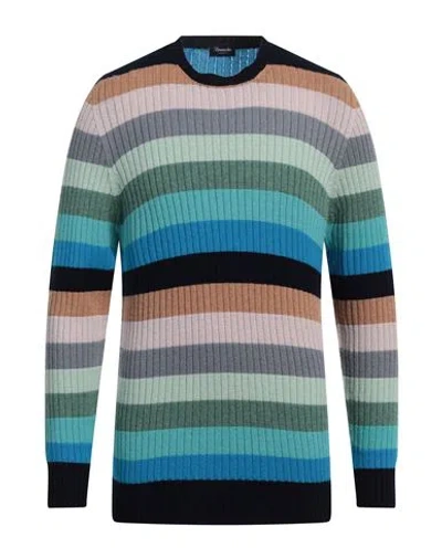 Drumohr Man Sweater Navy Blue Size 40 Cashmere