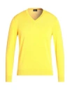 Drumohr Man Sweater Ocher Size 38 Cotton In Yellow