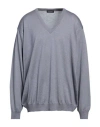 Drumohr Man Sweater Pastel Blue Size 38 Merino Wool