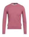 Drumohr Man Sweater Pastel Pink Size 36 Cotton In Pink