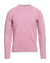Drumohr Man Sweater Pink Size 46 Lambswool