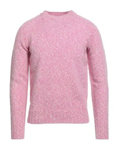 Drumohr Man Sweater Pink Size 46 Lambswool