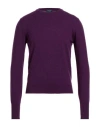 Drumohr Man Sweater Plum Size 36 Cashmere In Purple