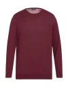 Drumohr Man Sweater Deep Purple Size 40 Cotton In Purple