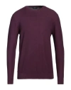 Drumohr Man Sweater Cocoa Size 42 Cotton In Purple