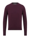 Drumohr Man Sweater Purple Size 44 Cashmere