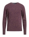 Drumohr Man Sweater Purple Size 44 Lambswool