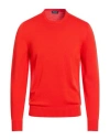 Drumohr Man Sweater Red Size 38 Merino Wool