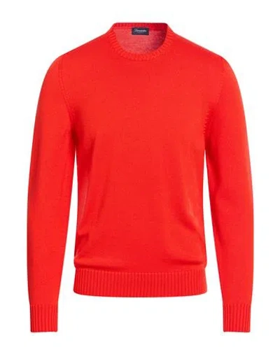 DRUMOHR DRUMOHR MAN SWEATER RED SIZE 38 MERINO WOOL