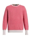 Drumohr Man Sweater Red Size 44 Cashmere In Multi