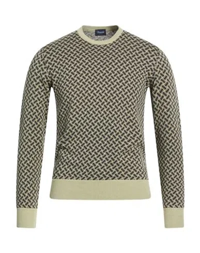 Drumohr Man Sweater Sage Green Size 42 Cotton, Linen