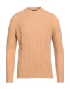 Drumohr Man Sweater Sand Size 40 Lambswool In Multi