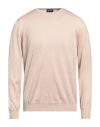 Drumohr Man Sweater Sand Size 40 Cotton In Beige